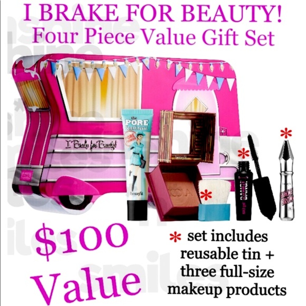 BENEFIT Hoola Bronzer + POREfessional Primer + Gimme Brow + Mascara + Gift Tin